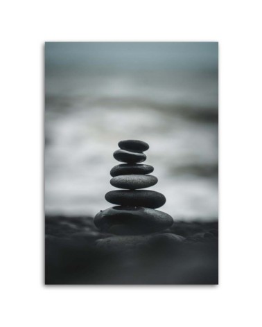 Leinwandbild - Steinhaufen | Feeby