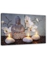 Obraz ścienny do łazienki Buddha i świece | FEEBY
