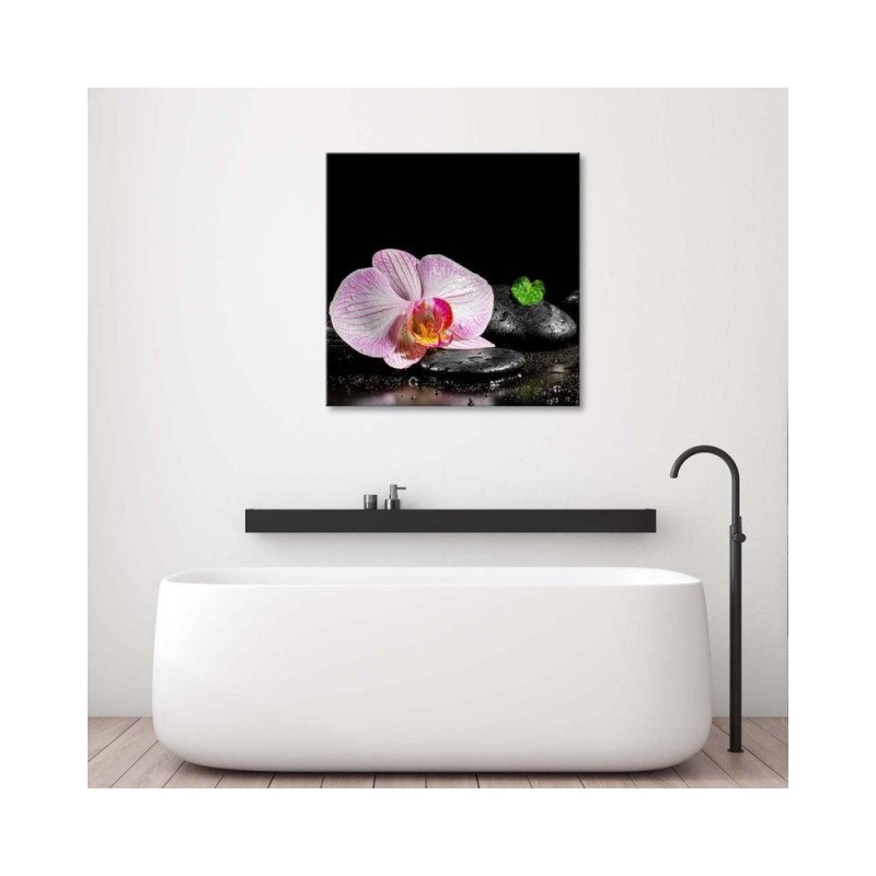 Leinwanddruck - Blühende Zen-Orchidee | Feeby