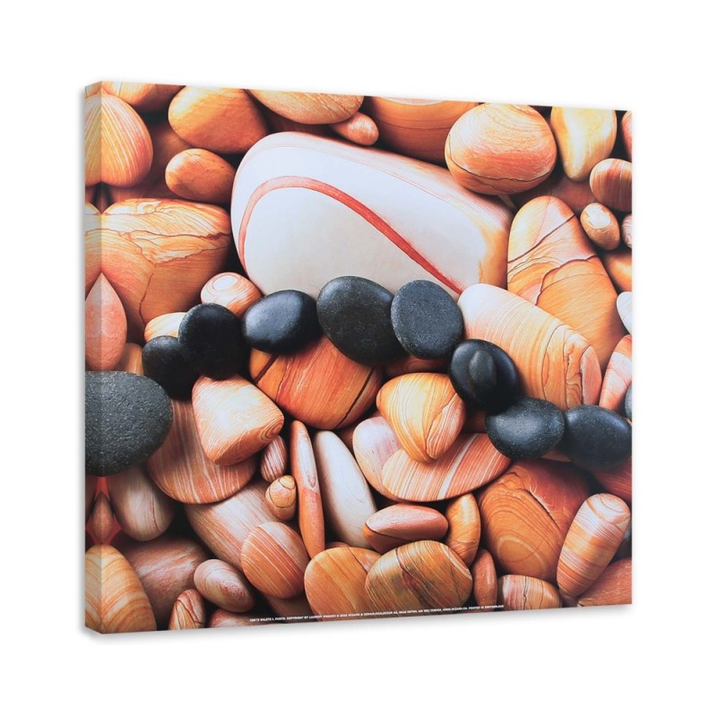 Leinwandbild - Farbige Steine aus der Nähe | Feeby