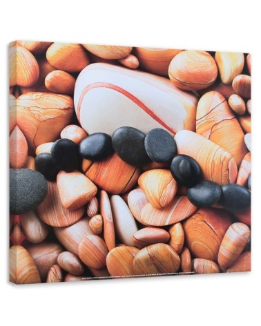 Leinwandbild - Farbige Steine aus der Nähe | Feeby