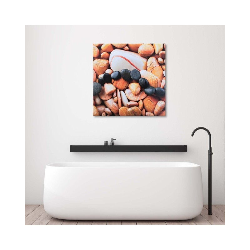 Leinwandbild - Farbige Steine aus der Nähe | Feeby