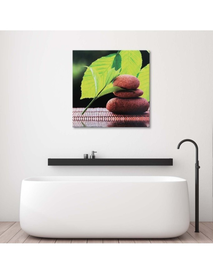 Wall art decoration Walnut leaves and stones | FEEBY