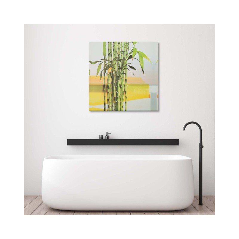 Dekoratives Leinwandbild - Etwas grüner Bambus | Feeby