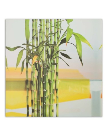 Dekoratives Leinwandbild - Etwas grüner Bambus | Feeby