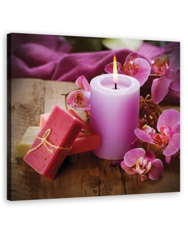 Zen spa candle bamboo wall art decoration | FEEBY
