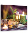 Dekoracja na ścianę Zen spa świece bambus | FEEBY