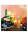 Dekoracja na ścianę Zen spa świece bambus | FEEBY