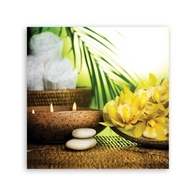 Leinwandbild modern - Blumen - Gelb | Feeby