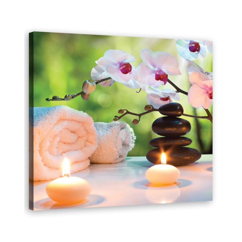 Leinwandbild - Blumen - Rosa | Feeby