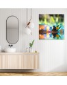 Dekoracja ścienna Zen spa świece bambus | FEEBY