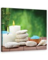 Dekoracja ścienna Zen spa świece bambus | FEEBY