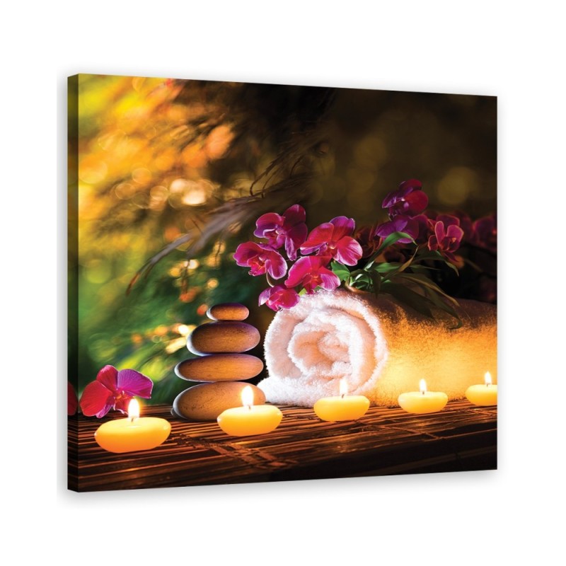 Dekoratives Leinwandbild - Abstrakt - Lila | Feeby