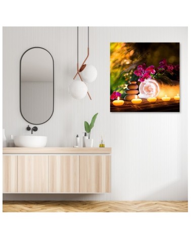 Dekoratives Leinwandbild - Abstrakt - Lila | Feeby