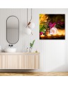 Dekoracja do łazienki Zen spa świece bambus | FEEBY