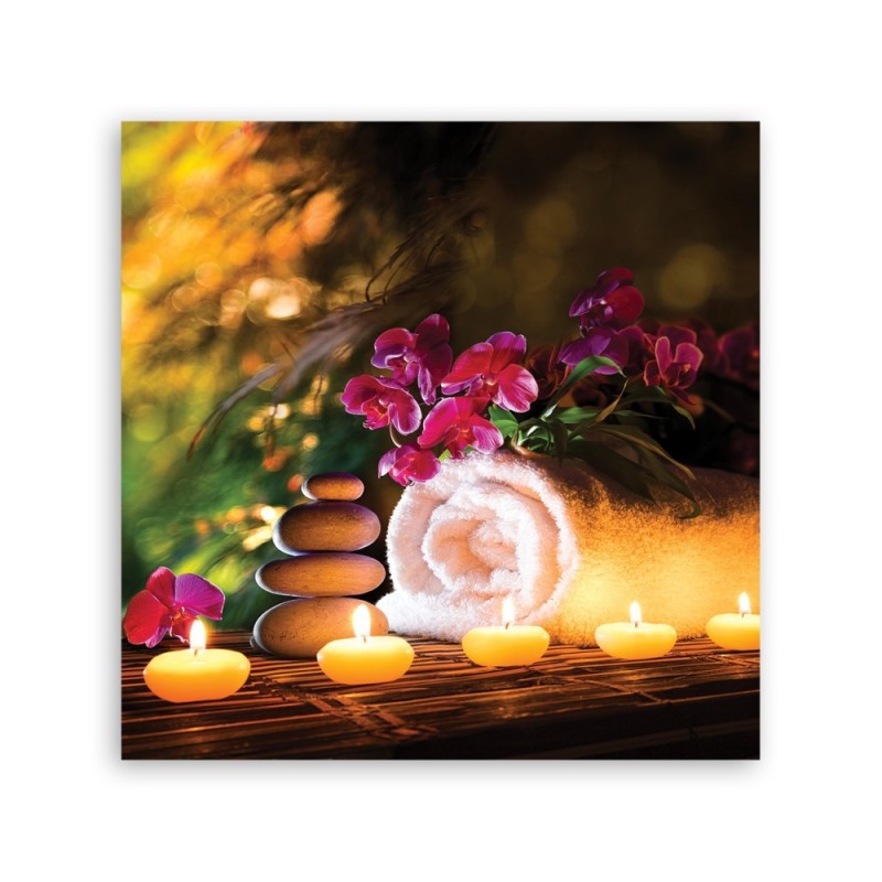 Dekoratives Leinwandbild - Abstrakt - Lila | Feeby