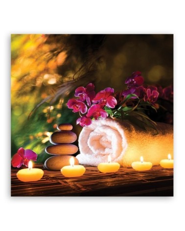 Dekoratives Leinwandbild - Abstrakt - Lila | Feeby