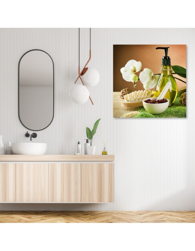 Dekoracja do łazienki Zen spa świece bambus | FEEBY