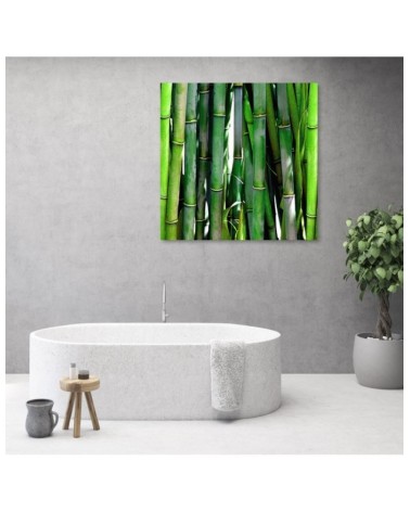 Bild auf Leinwand - Grüner Bambus | Feeby