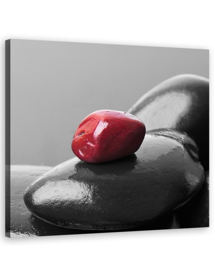 Wandbild für Wohnzimmer - Zen Spa Red Stone | Feeby