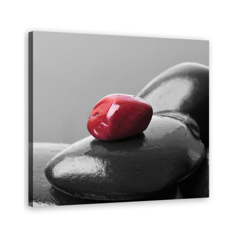 Wandbild für Wohnzimmer - Zen Spa Red Stone | Feeby