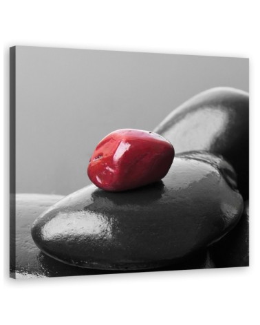 Wandbild für Wohnzimmer - Zen Spa Red Stone | Feeby