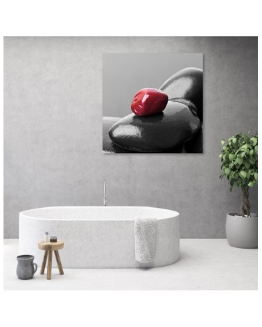 Wandbild für Wohnzimmer - Zen Spa Red Stone | Feeby