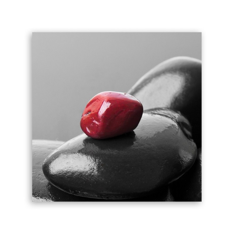 Wandbild für Wohnzimmer - Zen Spa Red Stone | Feeby