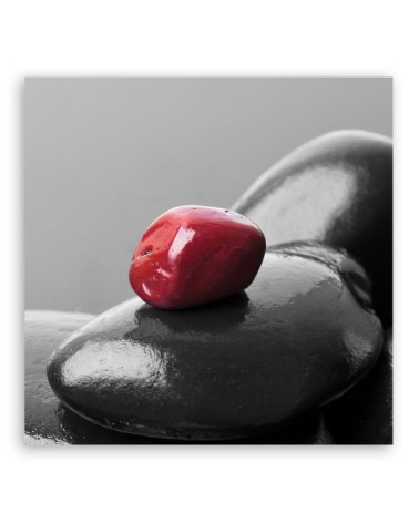 Wandbild für Wohnzimmer - Zen Spa Red Stone | Feeby