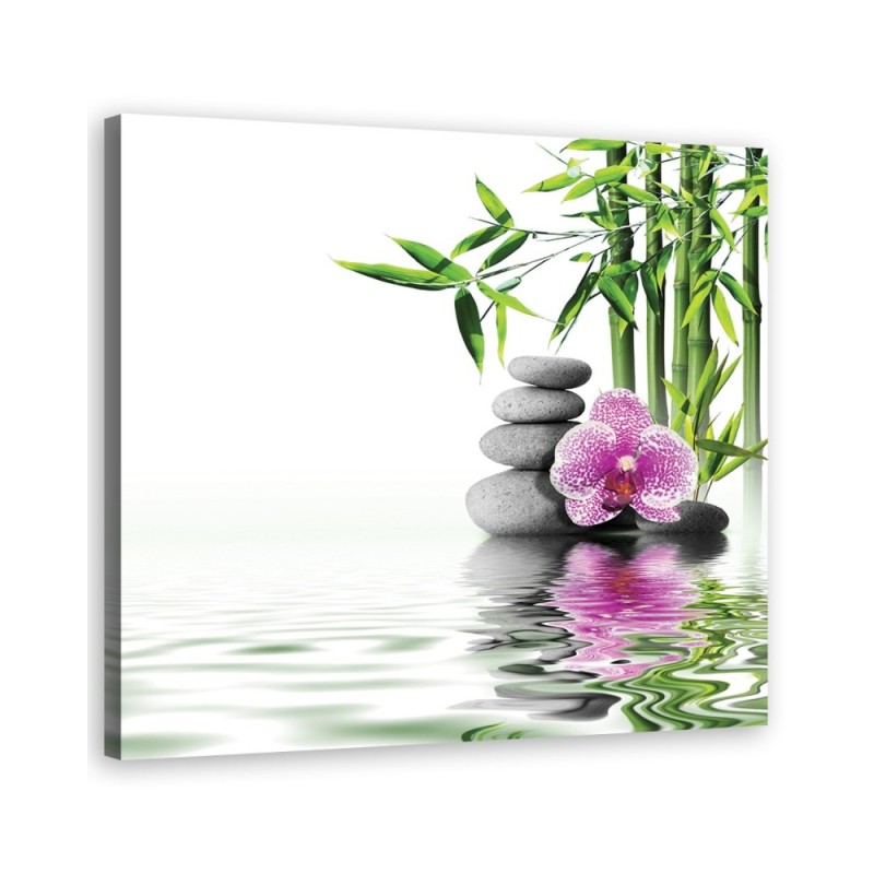 Dekoratives Leinwandbild - Wassergarten Zen | Feeby