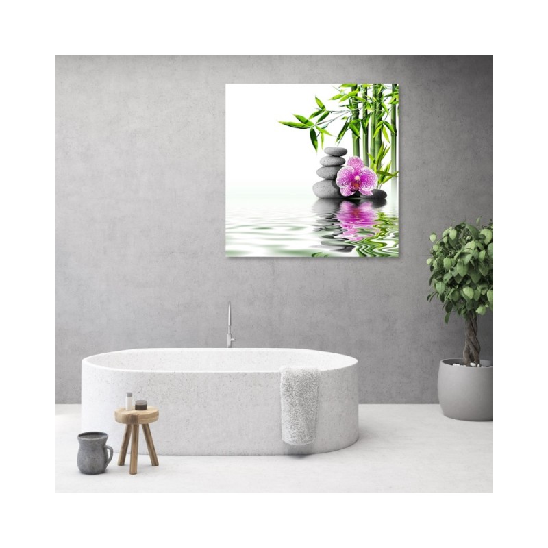 Dekoratives Leinwandbild - Wassergarten Zen | Feeby