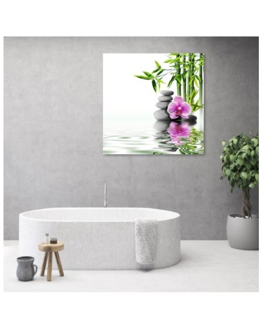 Dekoratives Leinwandbild - Wassergarten Zen | Feeby