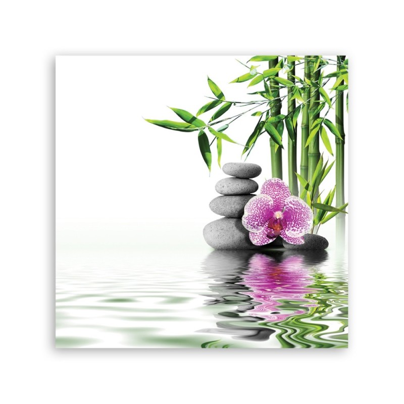 Dekoratives Leinwandbild - Wassergarten Zen | Feeby