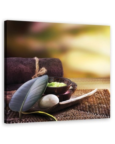 Modern wall art decoration Zen spa leaves | FEEBY