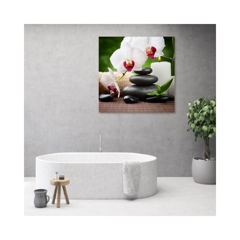 Leinwandbild modern - Orchidee Blumen Zen | Feeby