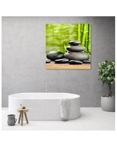 Leinwandbild - Steine Bambus Zen Spa | Feeby