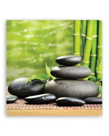 Leinwandbild - Steine Bambus Zen Spa | Feeby
