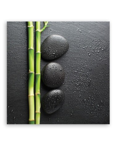Modernes Wandbild - Bambus Zen Steine Wellness | Feeby