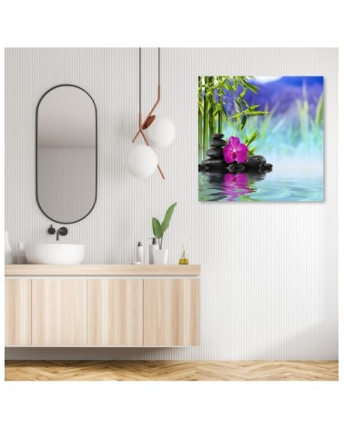 Bild auf Leinwand - Steine auf dem Wasser Zen | Feeby