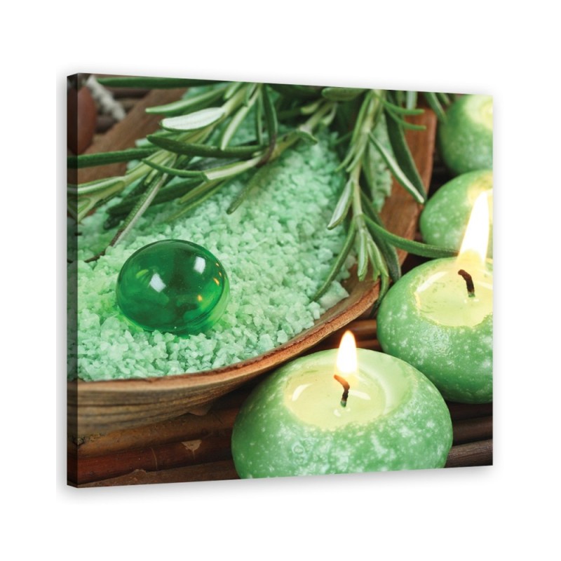 Leinwandbild - Zen Spa Kerzen | Feeby