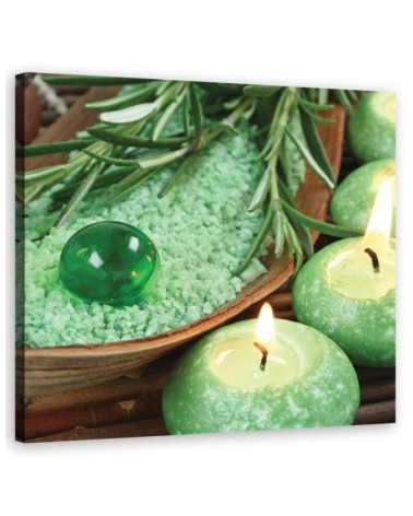 Leinwandbild - Zen Spa Kerzen | Feeby