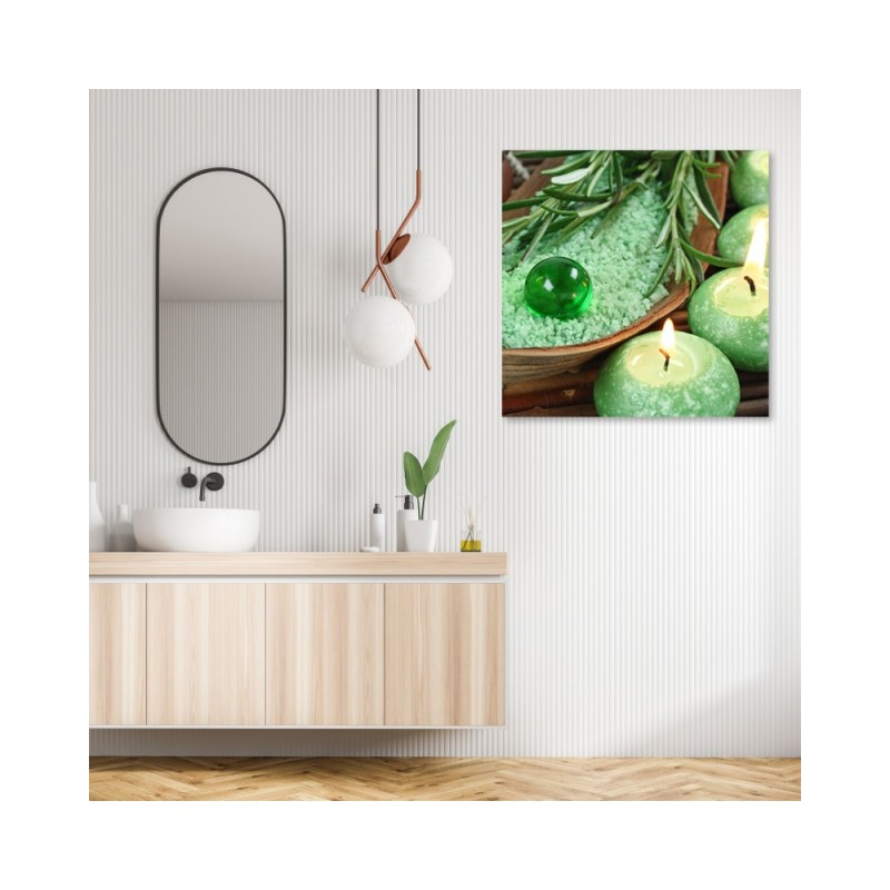 Leinwandbild - Zen Spa Kerzen | Feeby