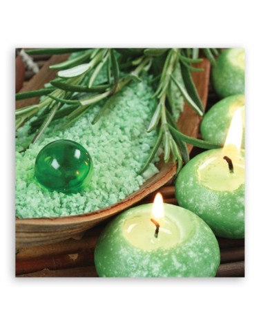 Leinwandbild - Zen Spa Kerzen | Feeby