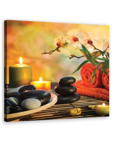 Modern decorative Canvas painting - Zen stones spa set | FEEBY