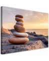 Obraz do łazienki - Kamienie na plaży zen | FEEBY