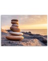 Obraz do łazienki - Kamienie na plaży zen | FEEBY