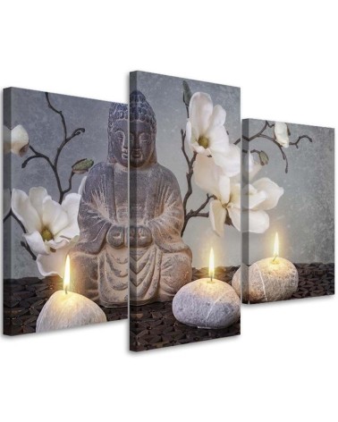 Obraz do biura - Buddha i świece | FEEBY