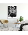 Lion symbol of Africa - Modern painting on canvas | FEEBY