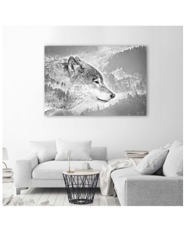 Modernes Wandbild - Wolf Natur Tiere | Feeby