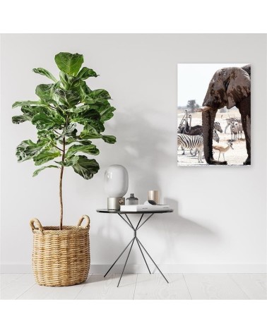 Leinwandbild - Tiere in der Savanne | Feeby